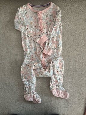 MagneticMe Floral Footed One-Piece Pajama